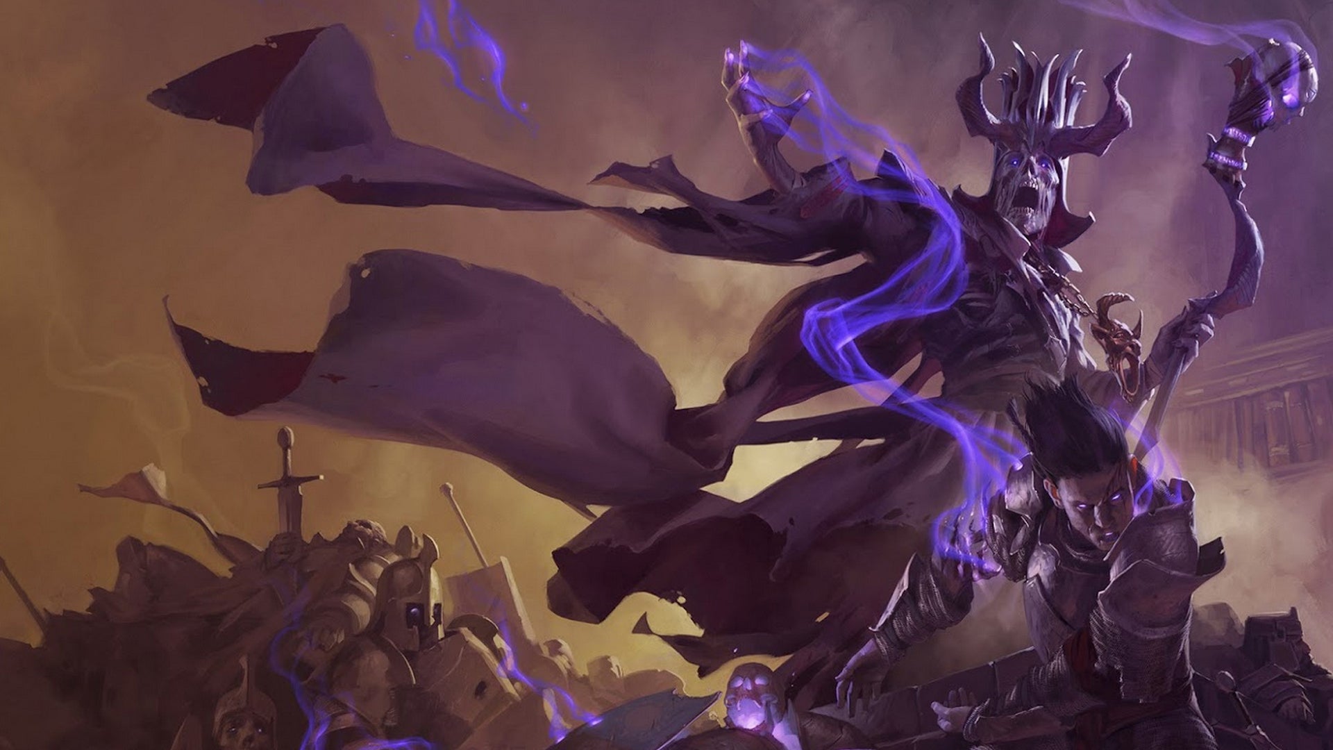 Dungeons Dragons, il primo e uno dei migliori giochi di ruolo da tavolo. Questa immagine ritrae l'Arch Lich Asserac, l'antagonista del famigerato modulo di avventura DD la Tomba degli Orrori.